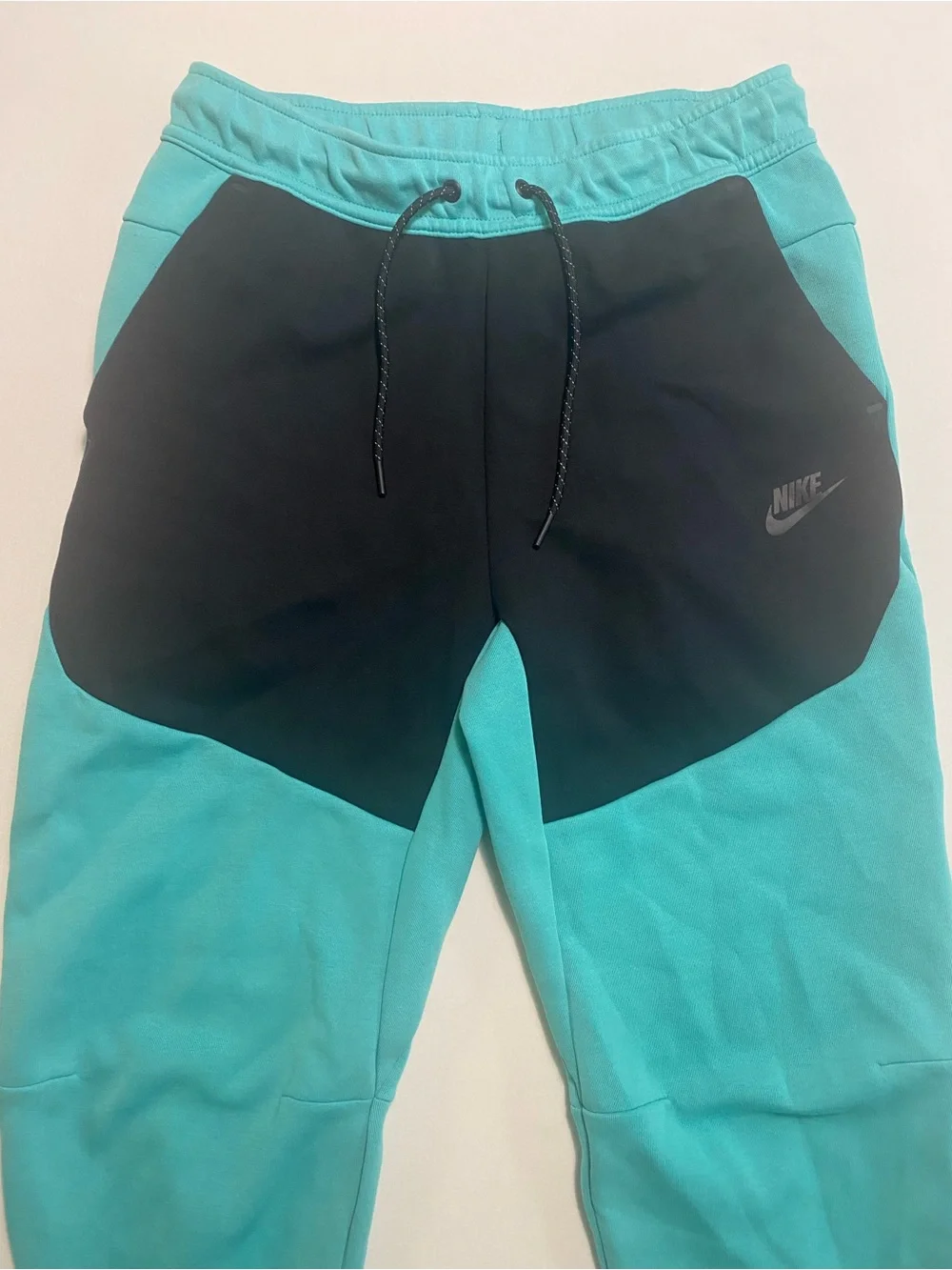 Nike Tech Fleece Joggers Mens S Slim Fit Color Block Taper Leg Sweatpants